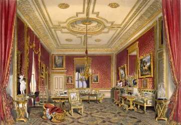 Das private Wohnzimmer der Königin, Windsor Castle, 1838